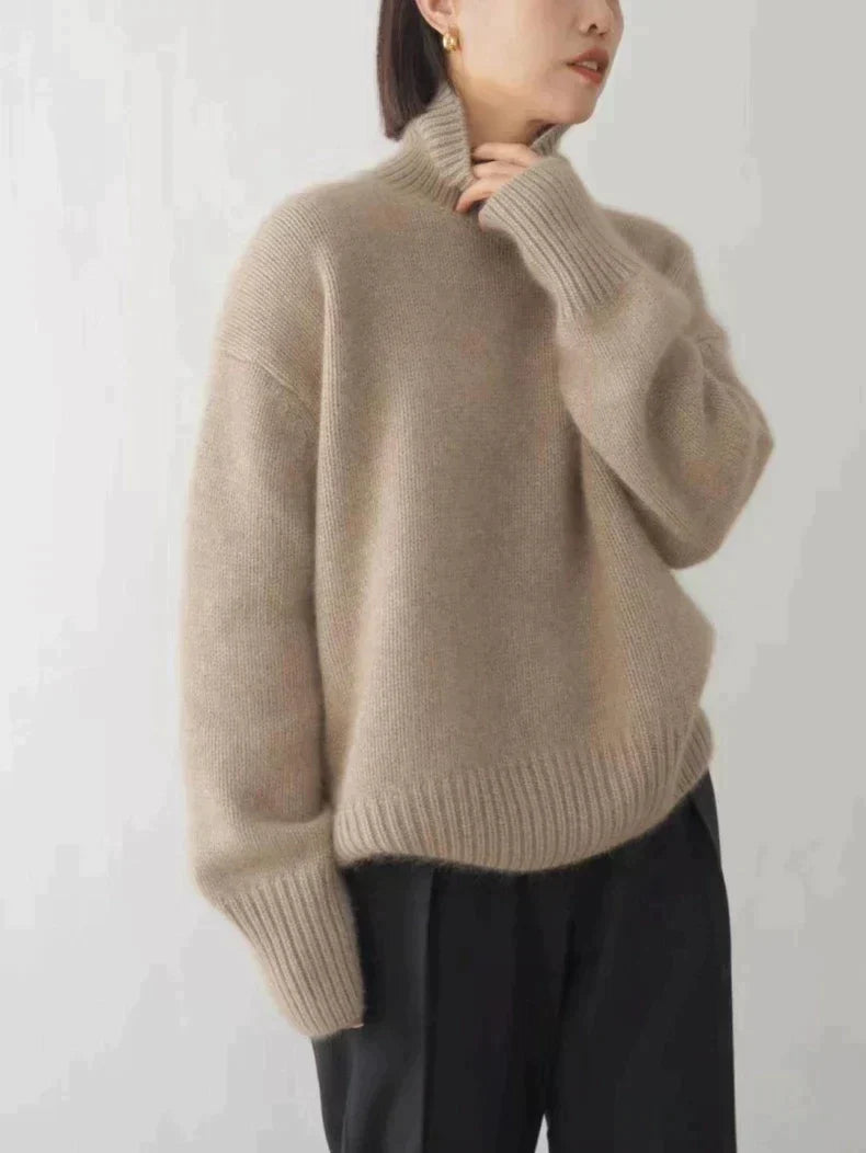 Lin™ - Cashmere turtleneck sweater