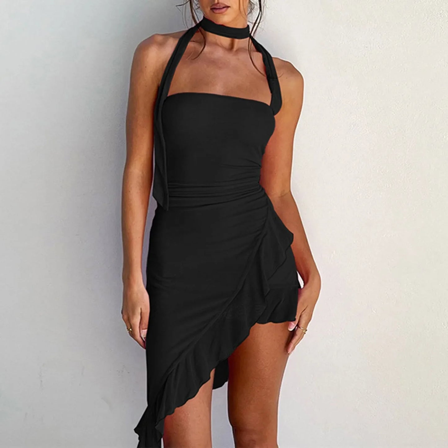 Sophia™ - Elegant halter neck dress