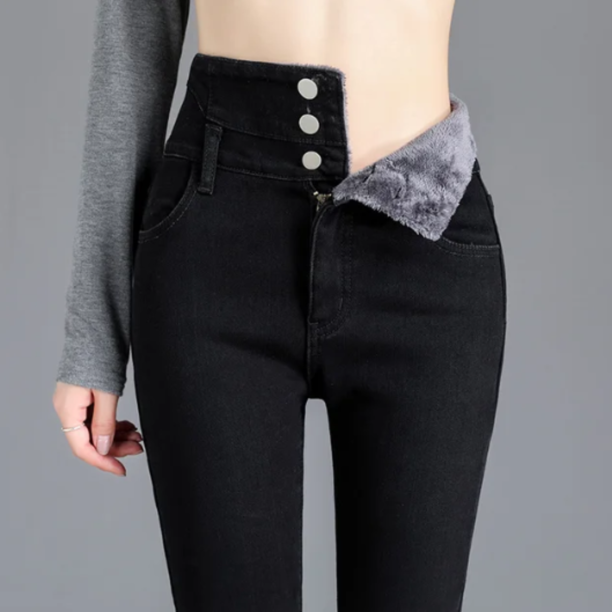 Grace™ - Fleece Skinny Jeans 