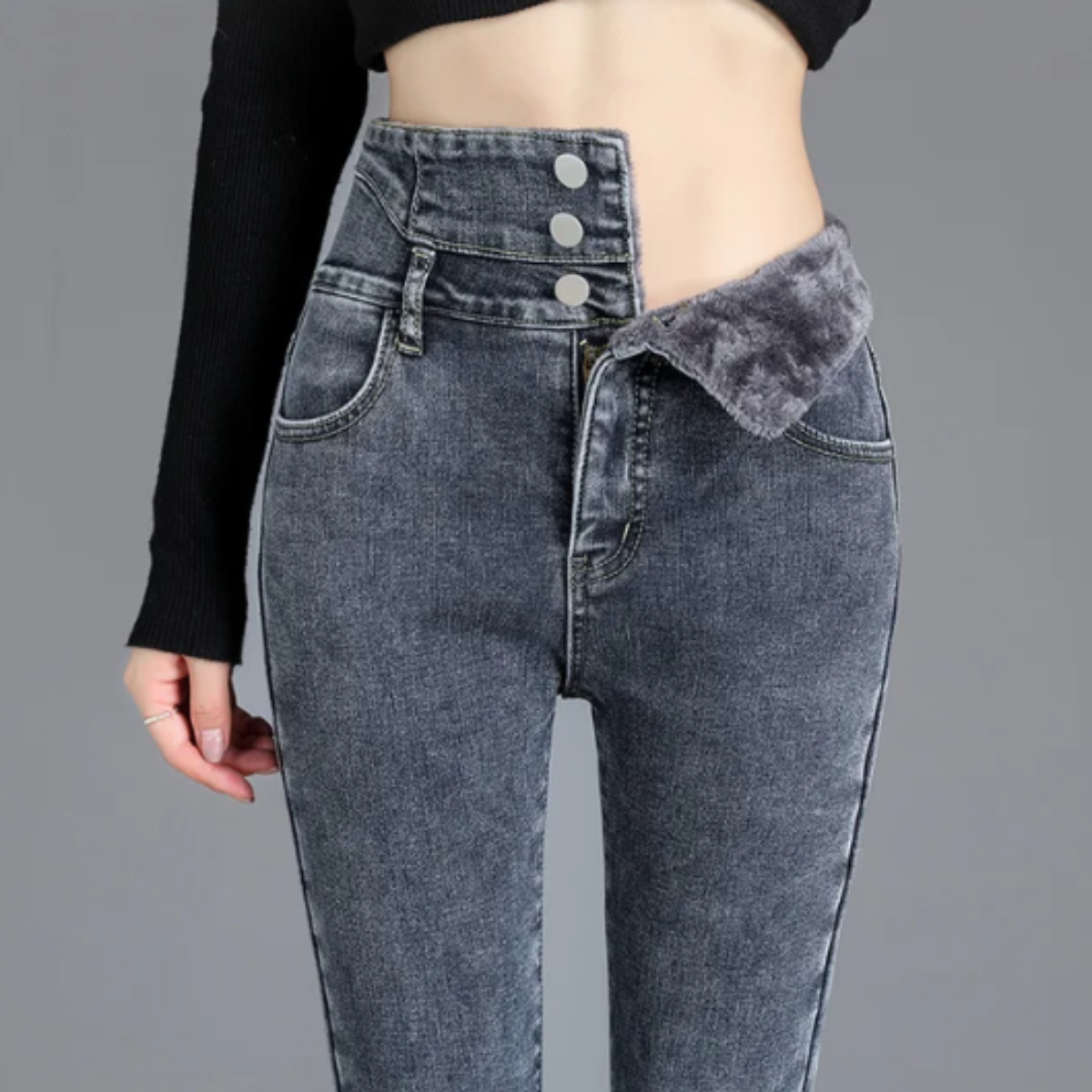Grace™ - Fleece Skinny Jeans 