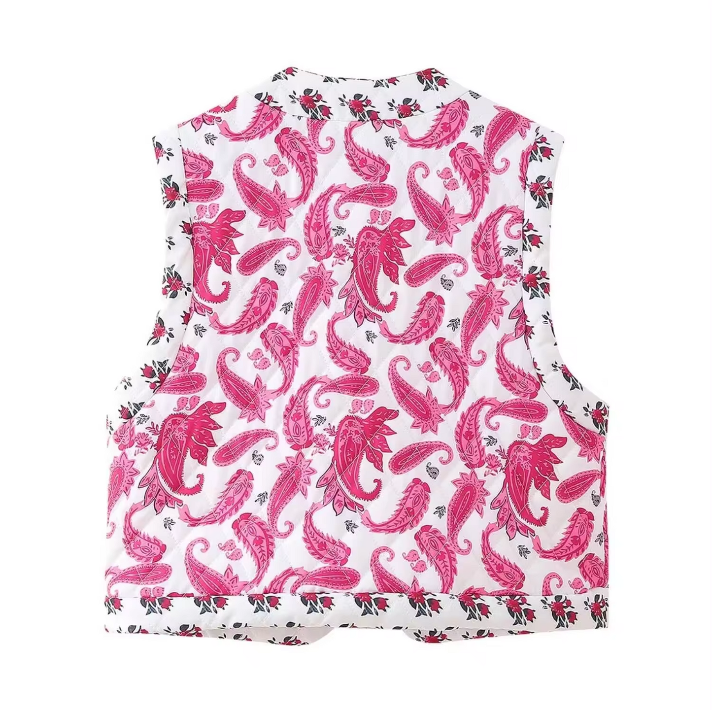 Gisela™ - Paisley Print Quilted Vest