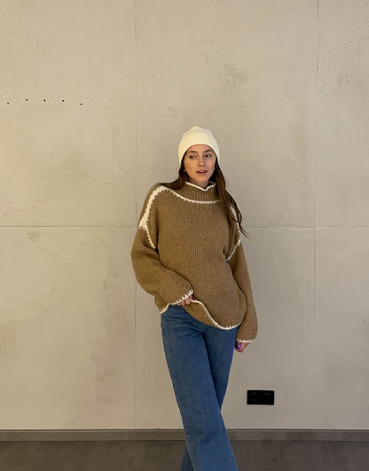 Kaitlyn™ - Sweater with contrast stitching