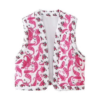 Gisela™ - Paisley Print Quilted Vest