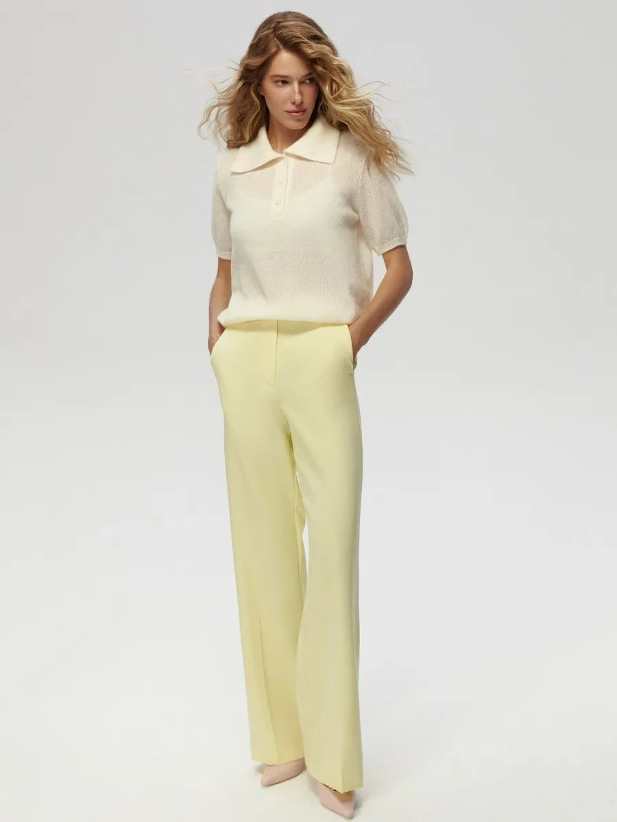 Frieda | Knitted polo sweater