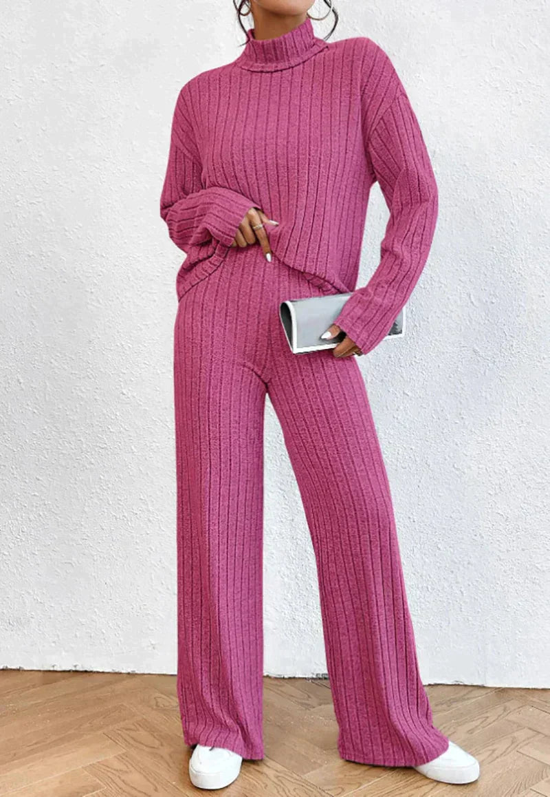 Darlene™ - Women's Knit Pants and Turtleneck Sweater
