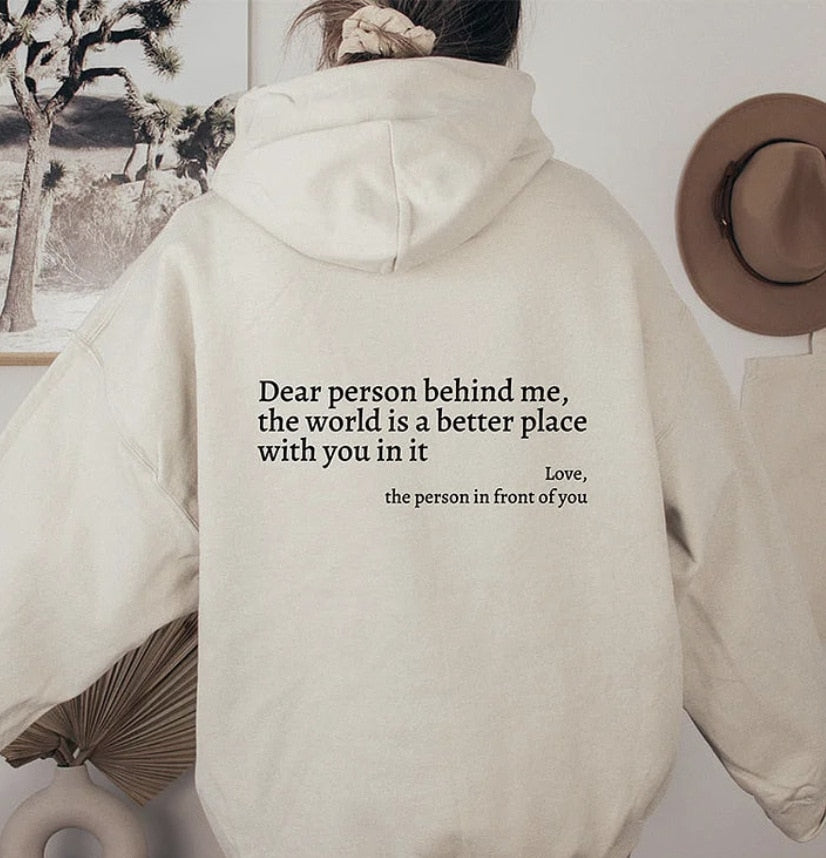 Angel™ - Dear Person Behind Me Unisex Hoodie [Last Day Discount]