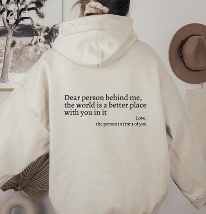 Angel™ - Dear Person Behind Me Unisex Hoodie [Last Day Discount]
