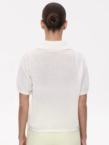 Frieda | Knitted polo sweater