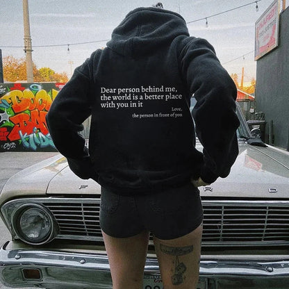 Angel™ - Dear Person Behind Me Unisex Hoodie [Last Day Discount]