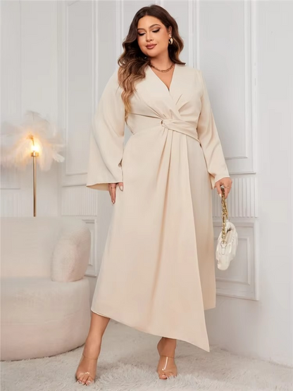 Oswald | Wrap dress with elegant waist gathers