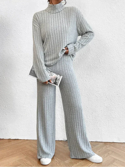 Darlene™ - Women's Knit Pants and Turtleneck Sweater