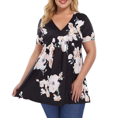 Oswald | Feminine tunic top with pleats