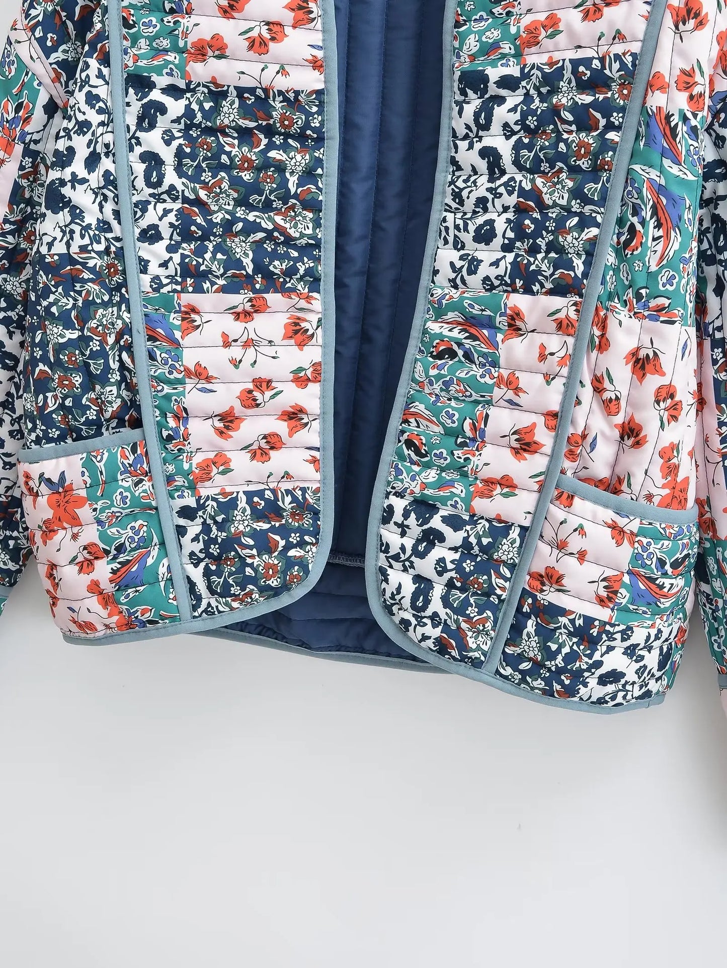 Gisela™ - Winter coat with floral pattern