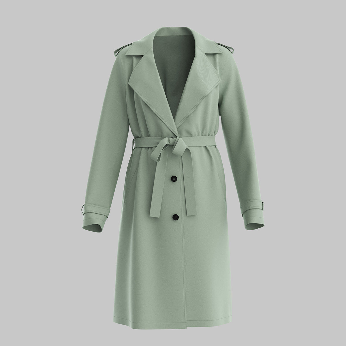 Zeke | Classic trench coat with belt