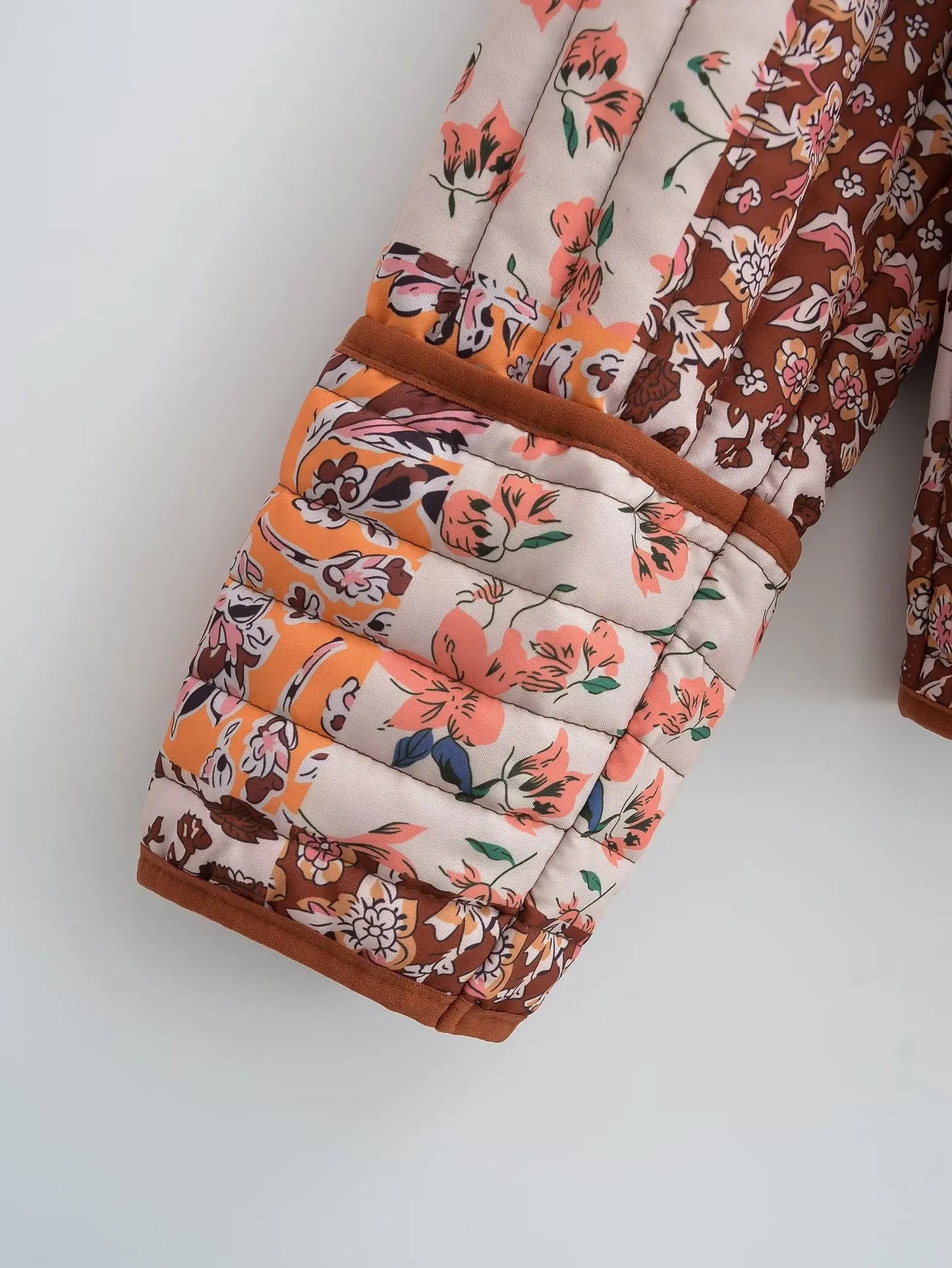 Gisela™ - Winter coat with floral pattern