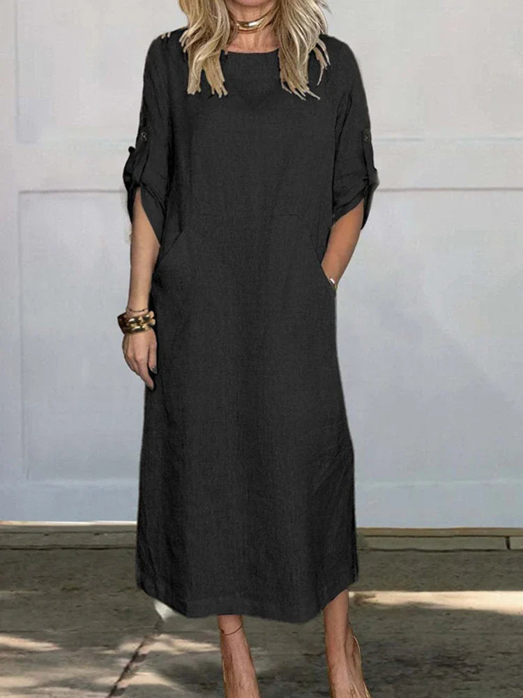 Veronica™ - Sweater dress with pockets