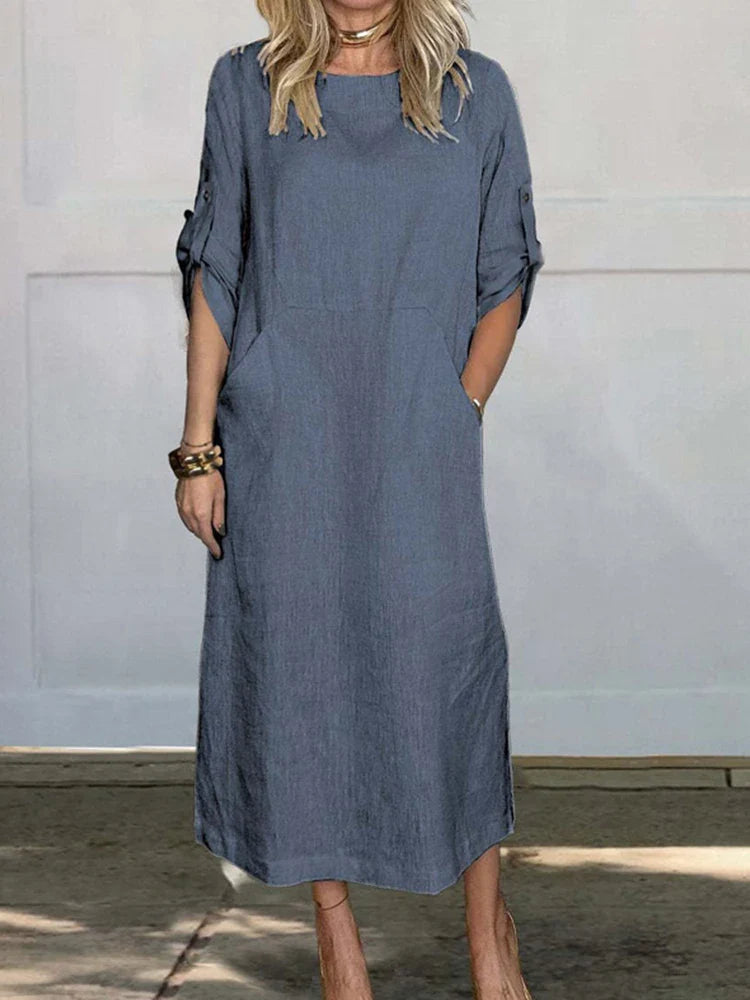 Veronica™ - Sweater dress with pockets