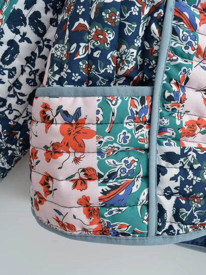 Gisela™ - Winter coat with floral pattern