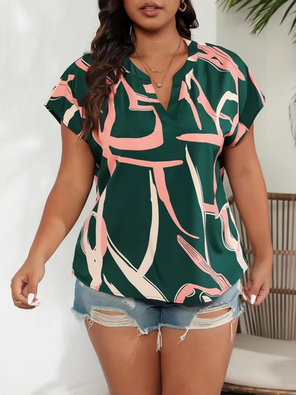 Oswald | Stylish top with a modern print