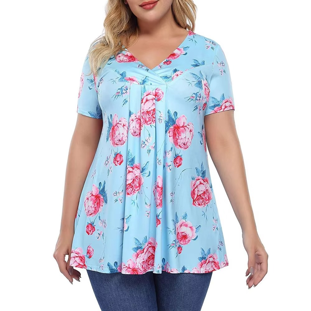 Oswald | Feminine tunic top with pleats