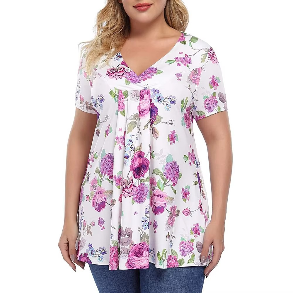 Oswald | Feminine tunic top with pleats