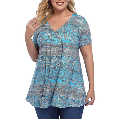 Oswald | Feminine tunic top with pleats