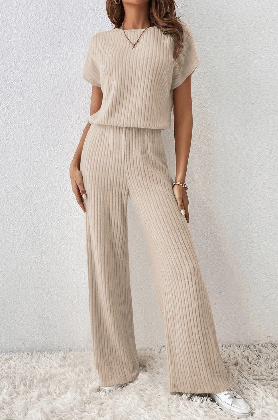 Zeke | Elegant ribbed knit two-piece set 