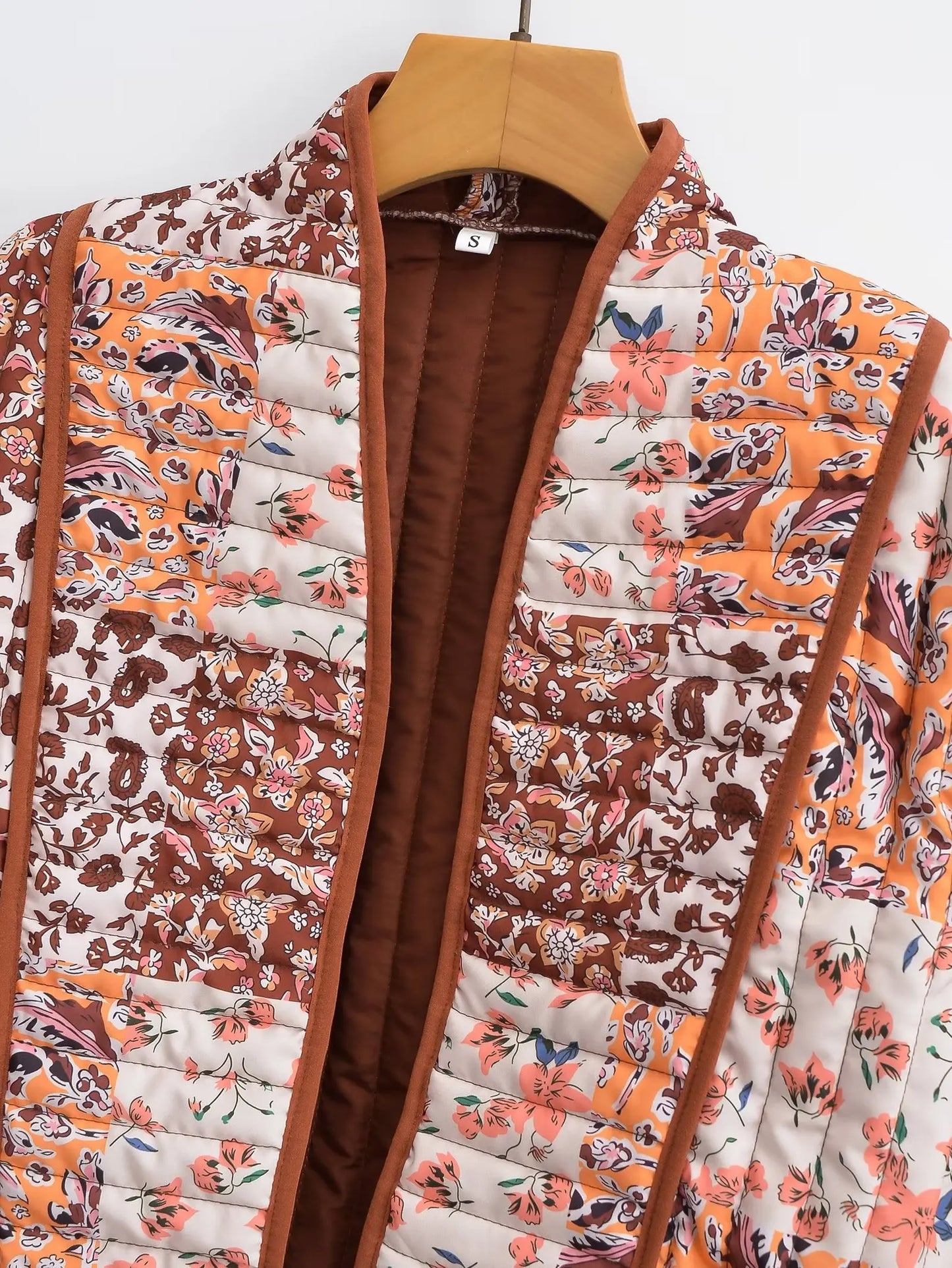 Gisela™ - Winter coat with floral pattern