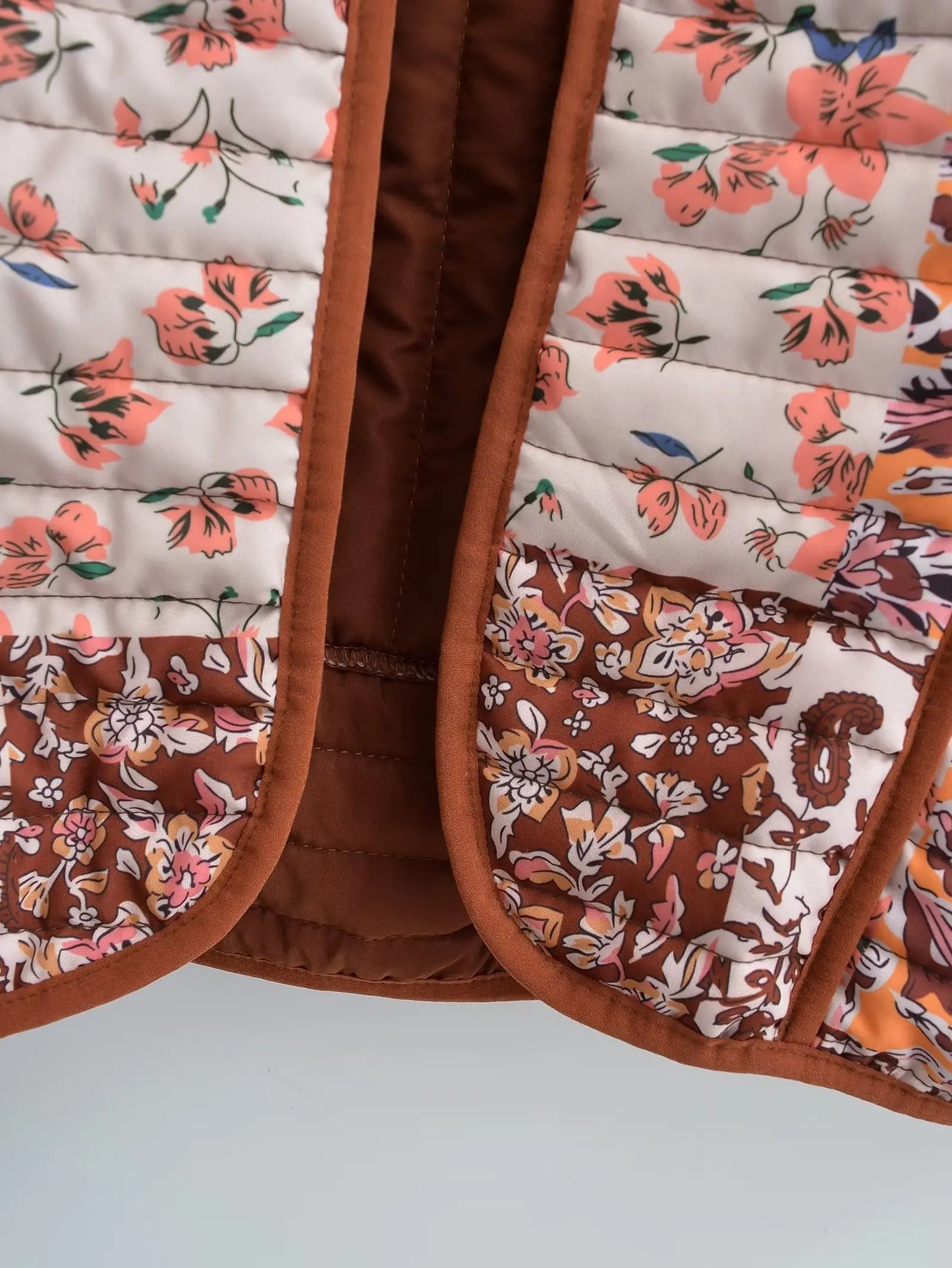 Gisela™ - Winter coat with floral pattern