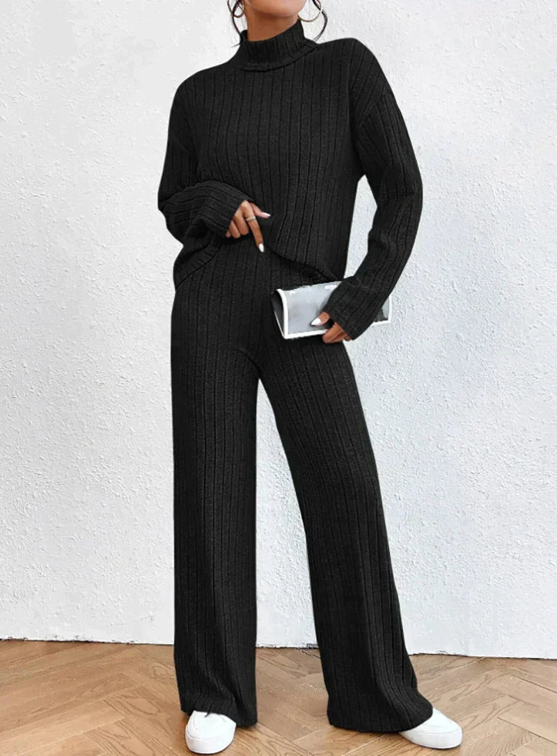 Darlene™ - Women's Knit Pants and Turtleneck Sweater