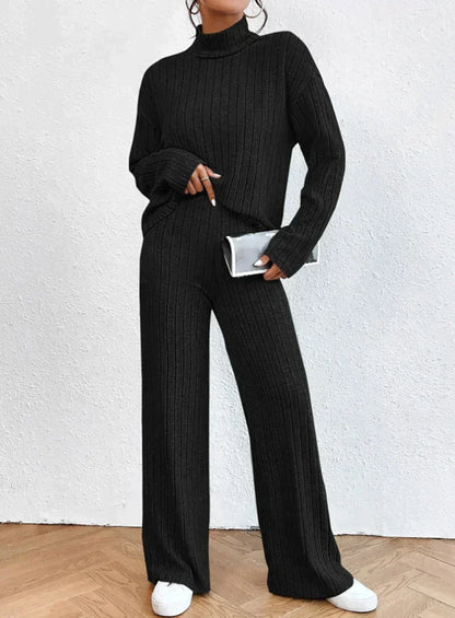 Darlene™ - Women's Knit Pants and Turtleneck Sweater