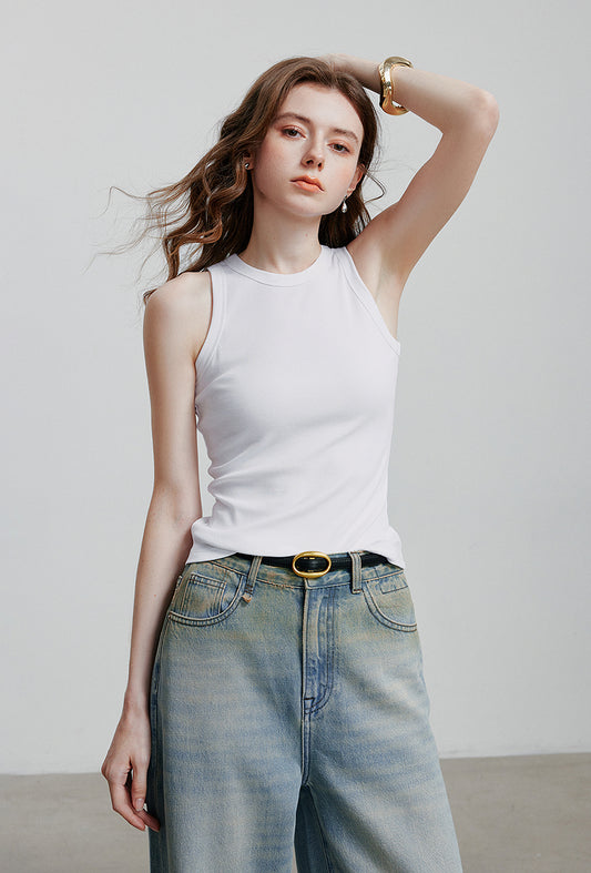 Frieda | Sleeveless ribbed top