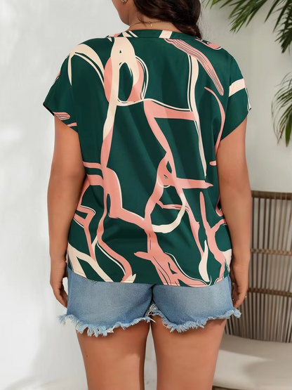 Oswald | Stylish top with a modern print