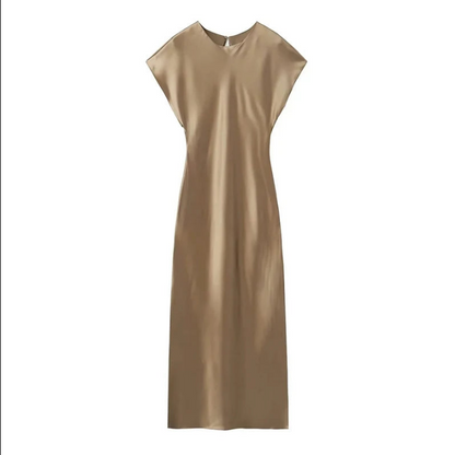 Sophia | Elegant satin midi dress