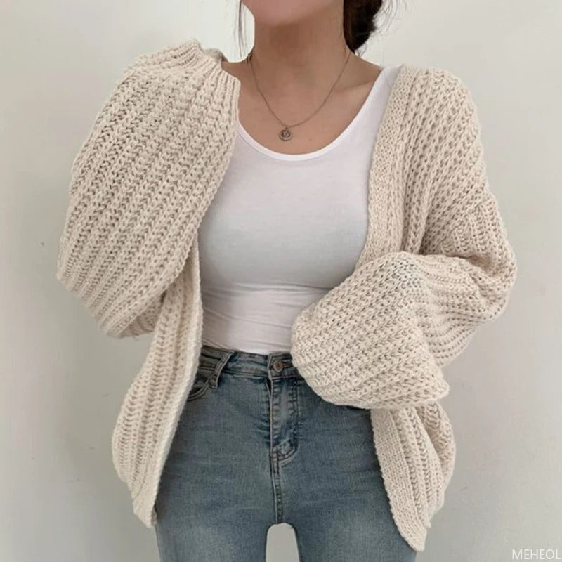 Ede™ – Casual knitted cardigan with oversized sleeves
