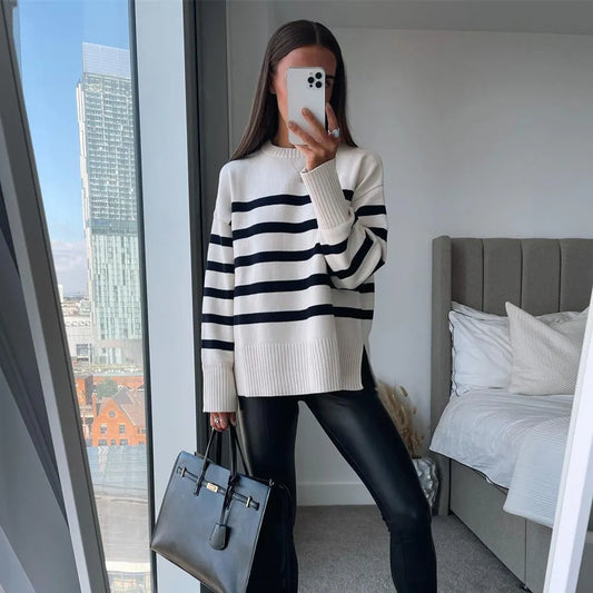 Quenny™ - Striped Pullover Sweater