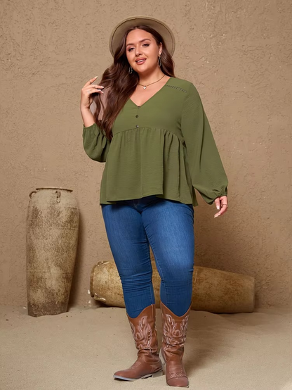 Oswald | Elegant V-neck blouse