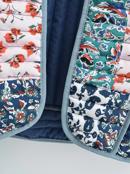 Gisela™ - Winter coat with floral pattern