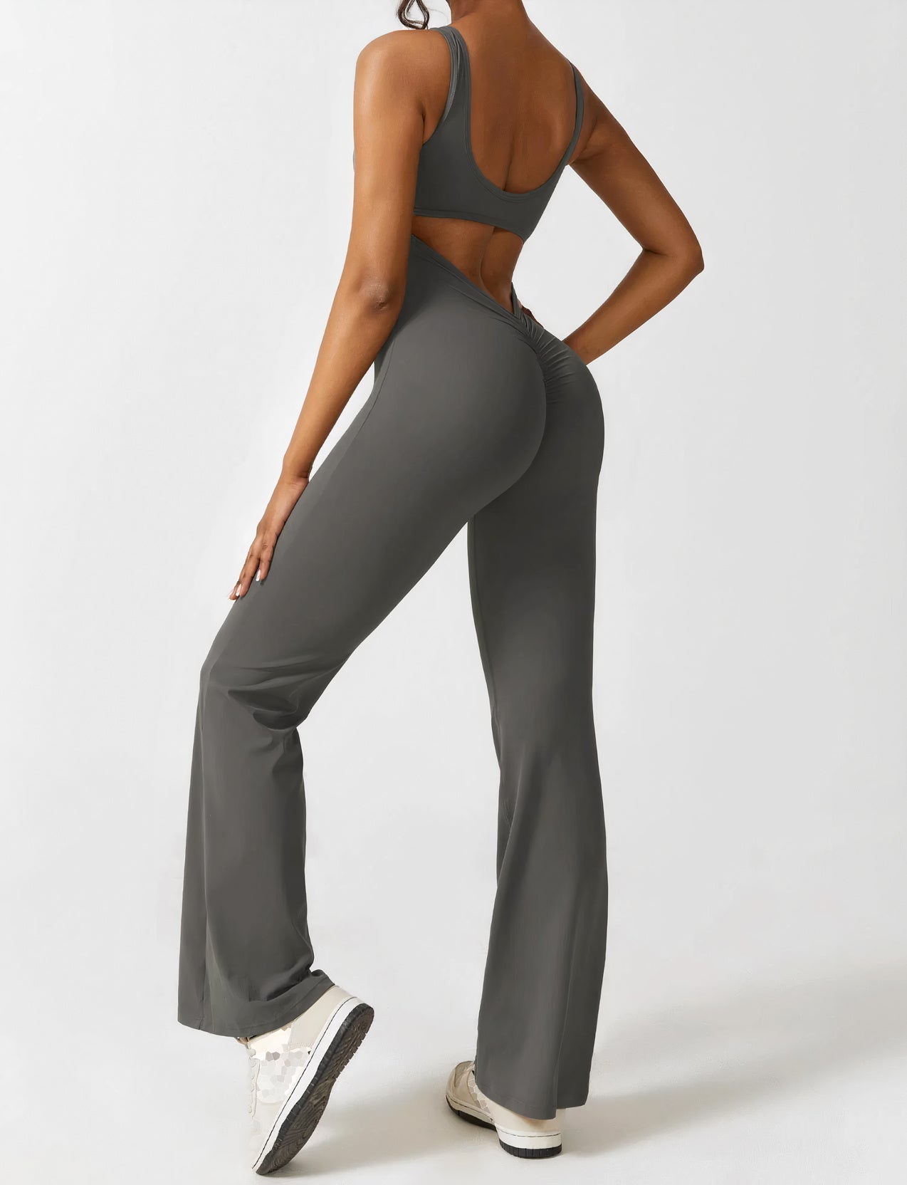 Anji™ - Crinkle Flared Jumpsuit