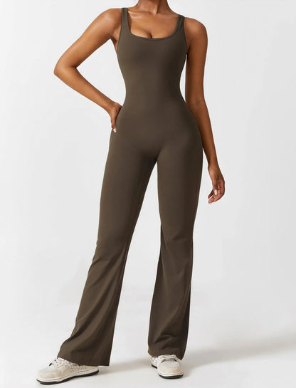 Anji™ - Crinkle Flared Jumpsuit