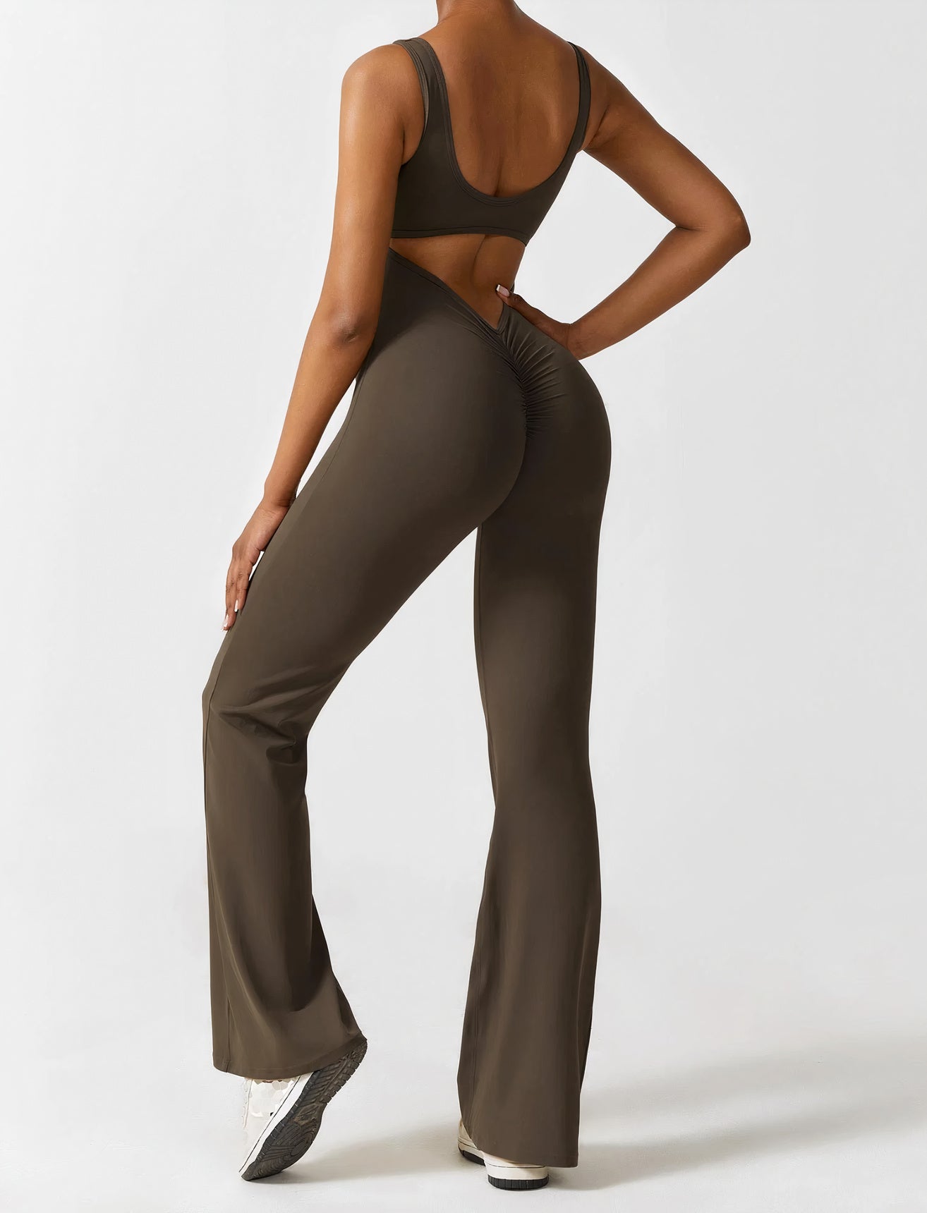 Anji™ - Crinkle Flared Jumpsuit