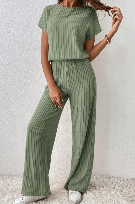 Zeke | Elegant ribbed knit two-piece set 