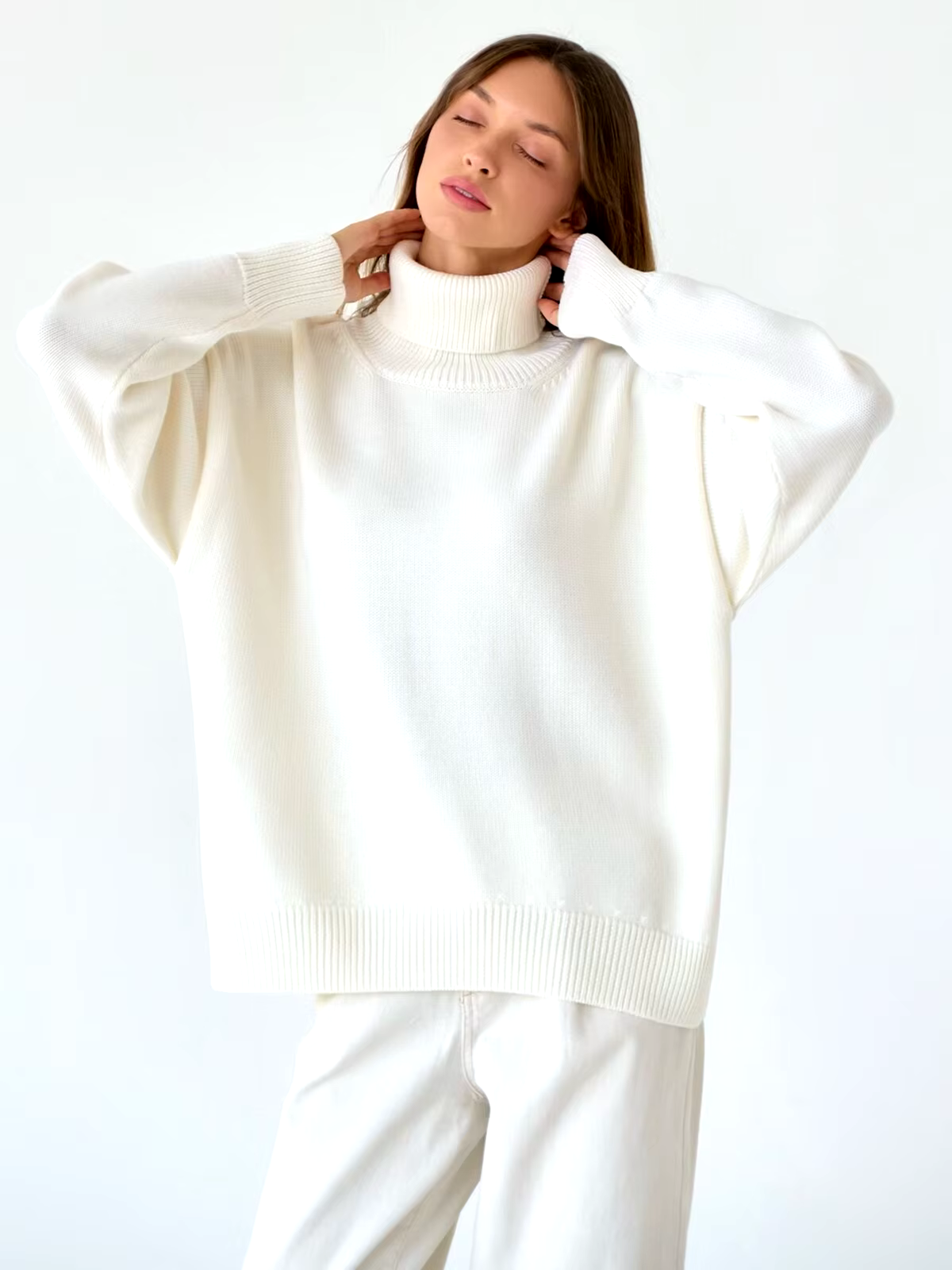 Adler™ – Cozy oversized turtleneck sweater