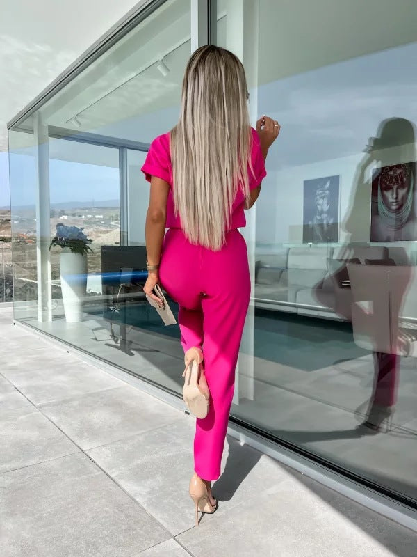 LIORA™ - Jumpsuit with bow detail