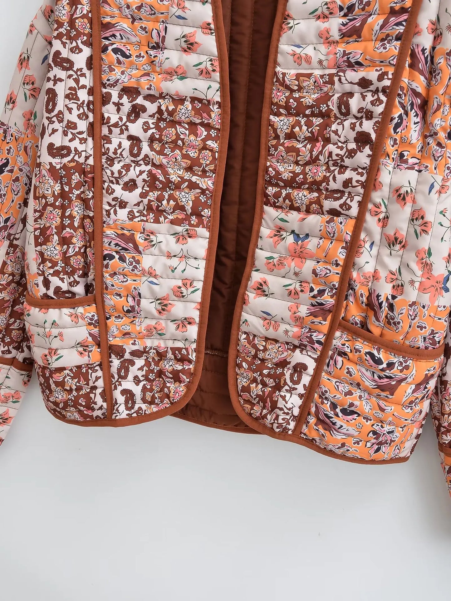 Gisela™ - Winter coat with floral pattern