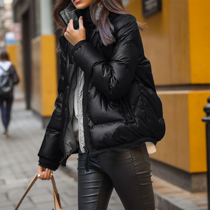 Zeke | Stylish quilted jacket with a shiny finish