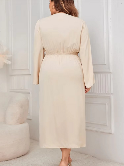 Oswald | Wrap dress with elegant waist gathers