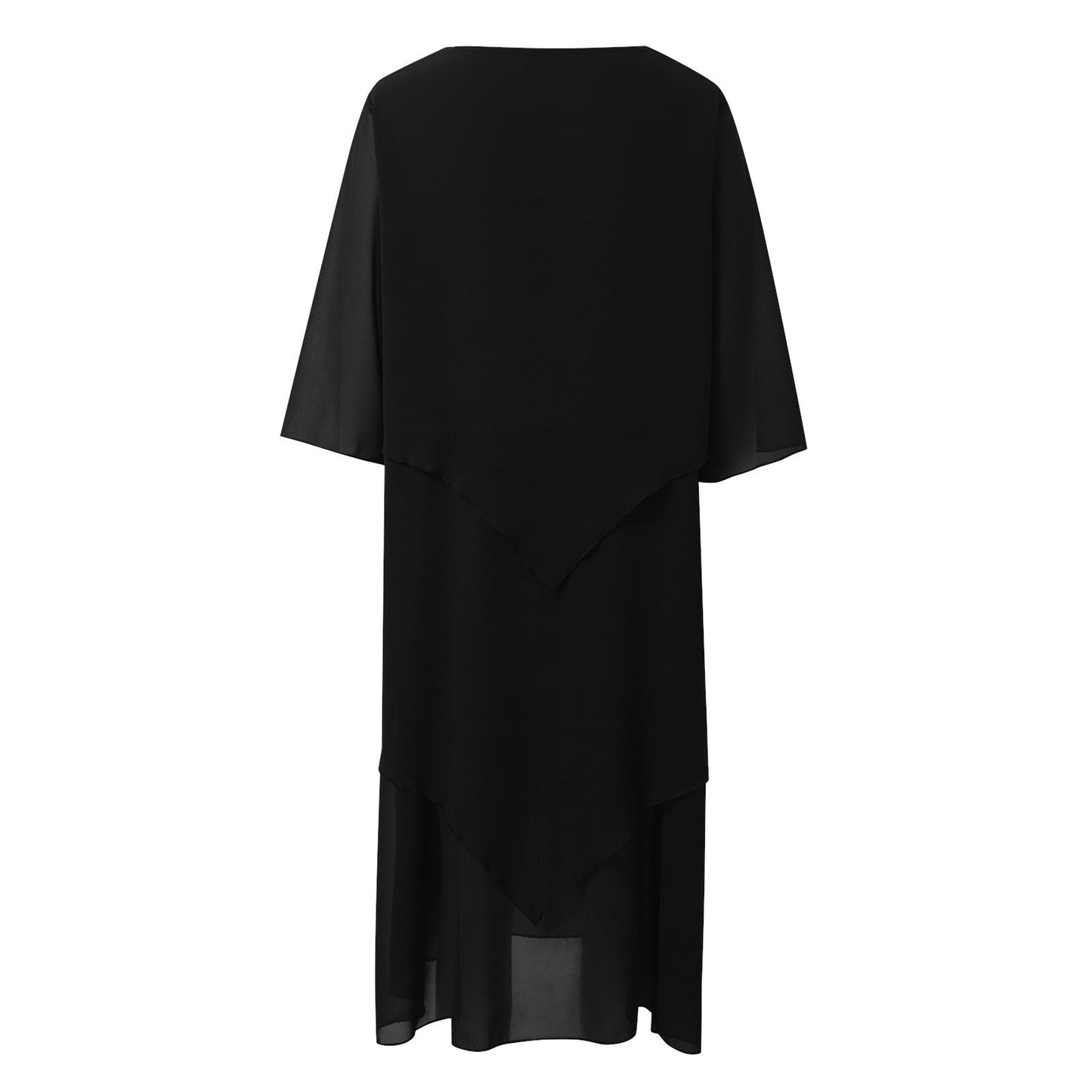 Oswald | Elegant chiffon dress with layered look
