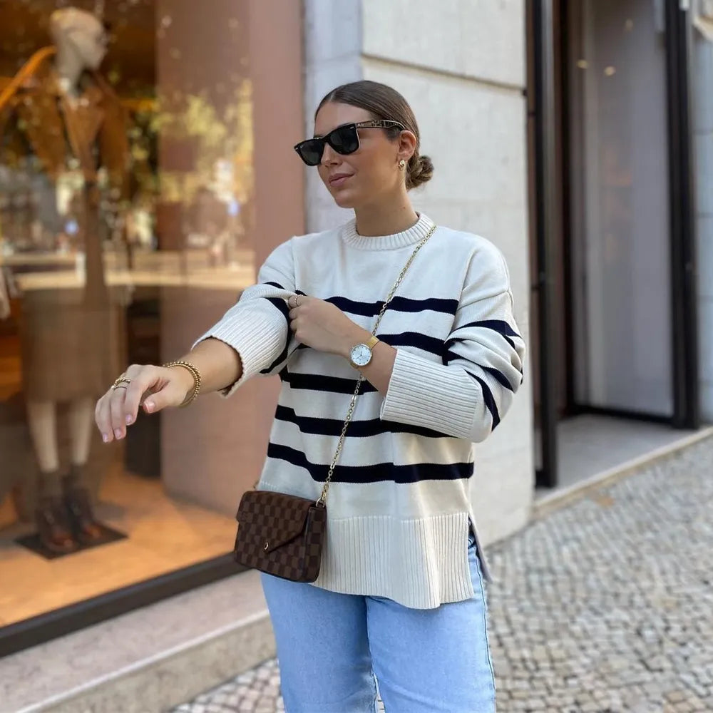 Quenny™ - Striped Pullover Sweater