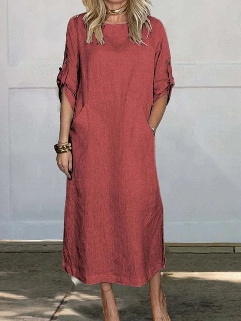 Veronica™ - Sweater dress with pockets